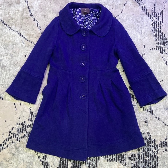 Blue Button up Dress Jacket - Picture 6 of 6